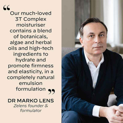 Zelens 3T Complex Anti-Ageing Cream Founder Quote