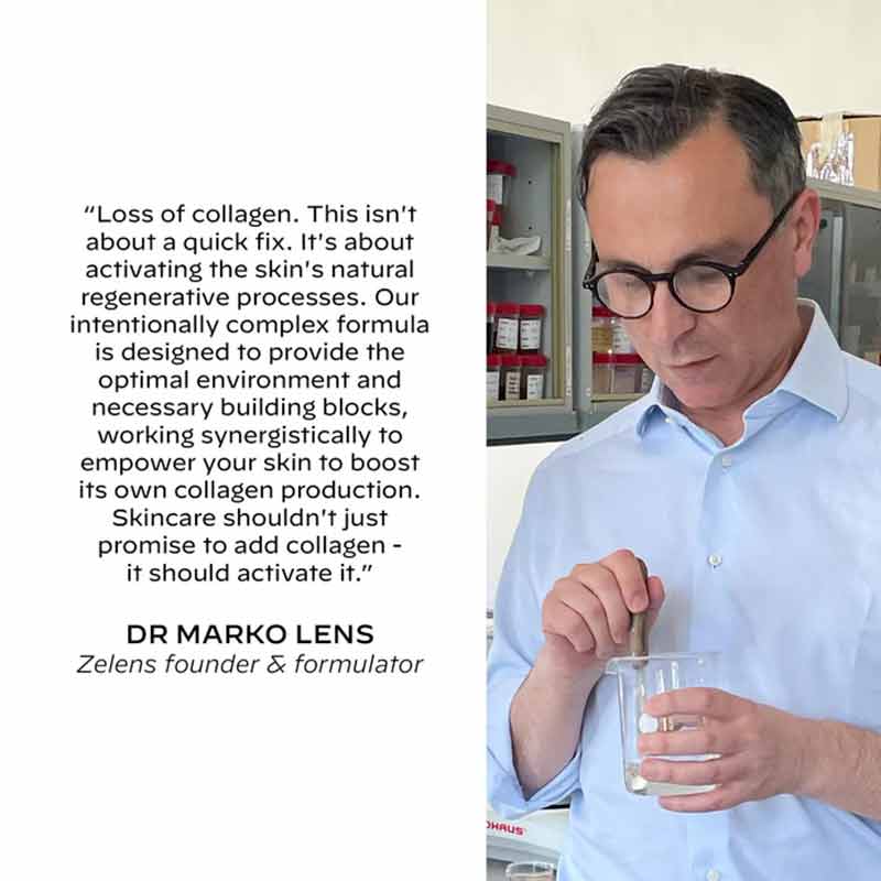 Zelens Collagen Solution Firming Serum Dr Marko Lens Quote