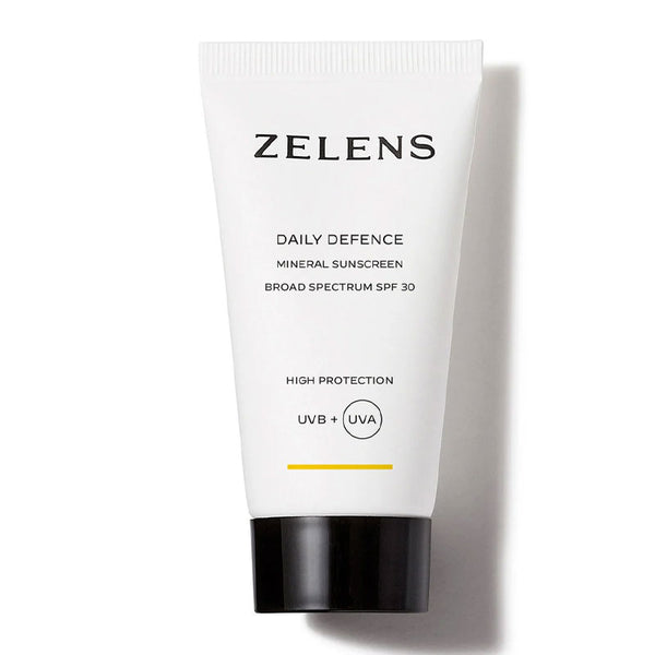 Zelens Daily Defence Mineral Sunscreen | Broad Spectrum SPF 30 | silk touch sunscreen | protects your skin | sun's harmful rays | powerful antioxidants | sustainable active ingredients | UV protection | provides superior skin benefits | sun protection with skin care | feeling and looking healthy. 