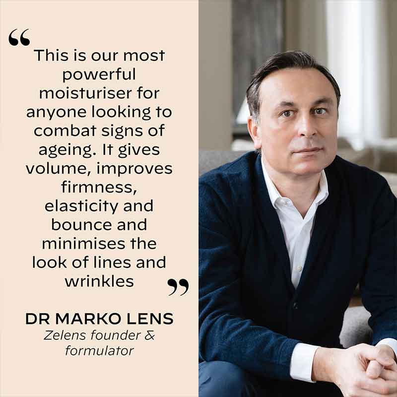Zelens Peptide Complex Firming Cream Quote from Dr Marko Lens