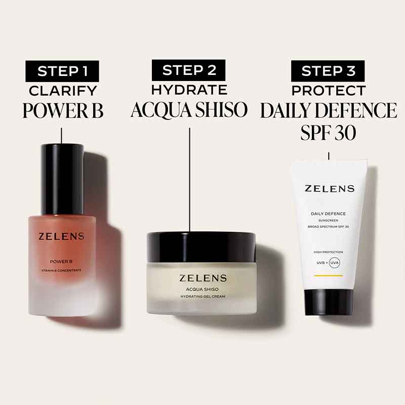 Zelens Power B Vitamin B Concentrate Serum skincare routine