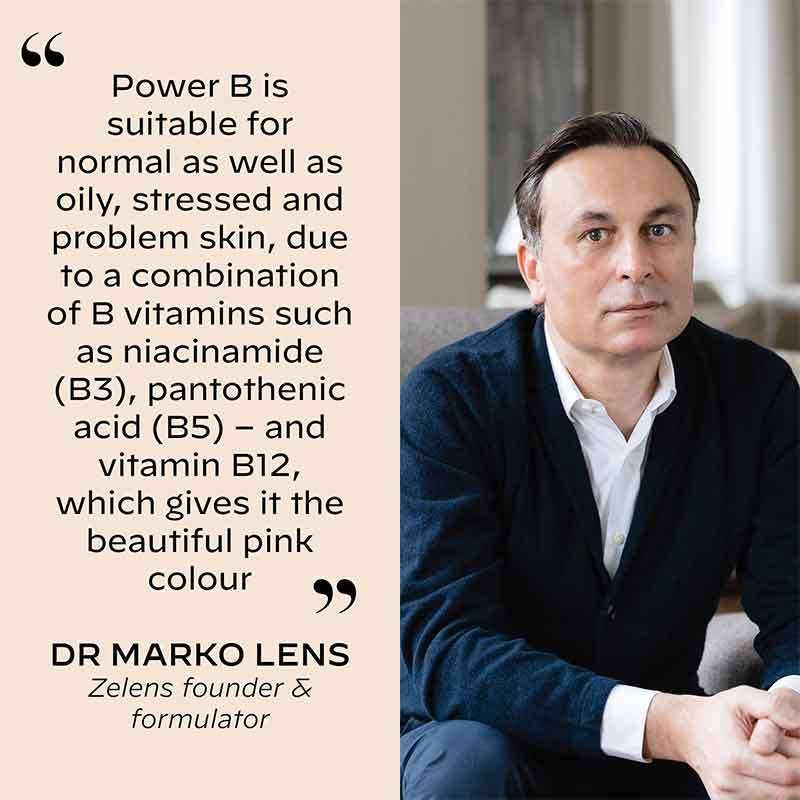Zelens Power B Vitamin B Concentrate Serum Quote from dr marko lens