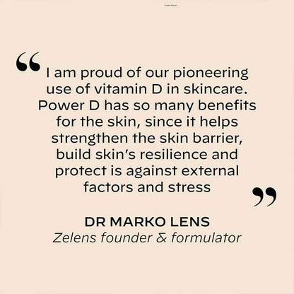 Zelens Power D  Vitamin D Concentrate Serum quote from Dr Marko Lens