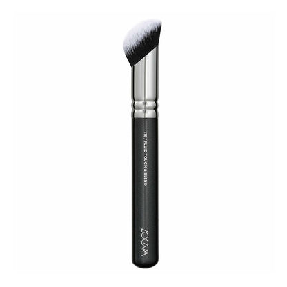 Zoeva 118 Fluid Touch & Blend Brush |  multitasker | innovative brush | angled design | precise application | fingertip-like precision