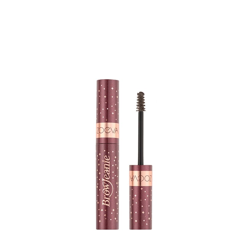 ZOEVA Brow Jeanie Brow Boosting Fibre Gel | black brown | microplastic-free fibres | natural and fuller appearance | small brush applicator | precise application 
