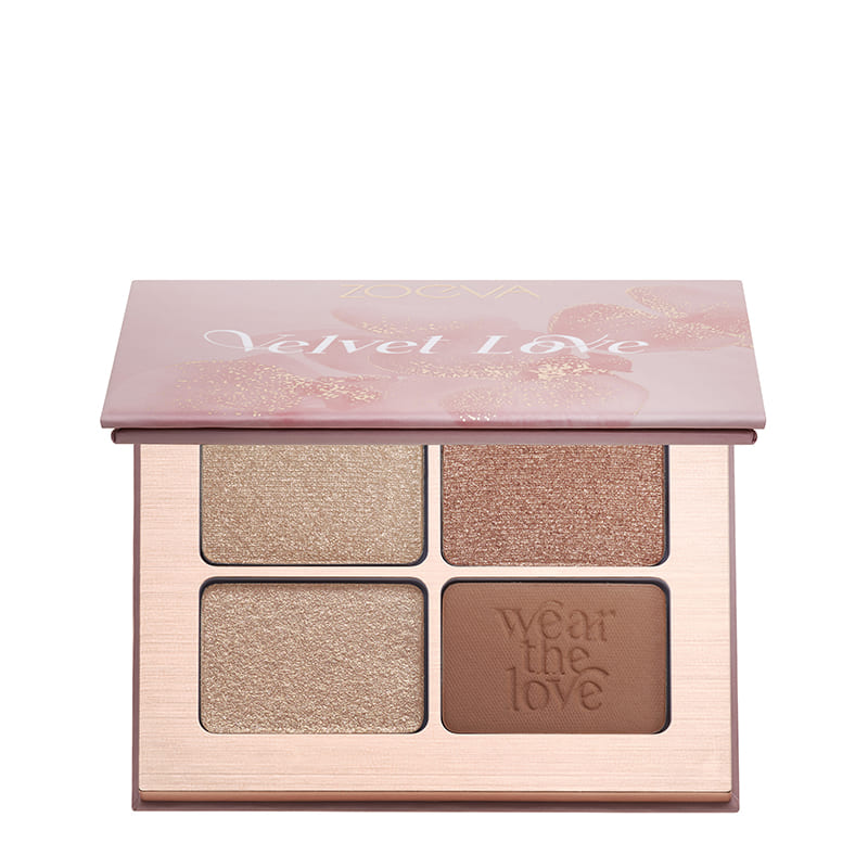  ZOEVA Velvet Love Eyeshadow Quad | versatile palette | transitional | makeup | everyday | night out glam | four shades | complement each other | variety of looks | luxurious | elevate | matte, metallic, shimmer, and sparkle
