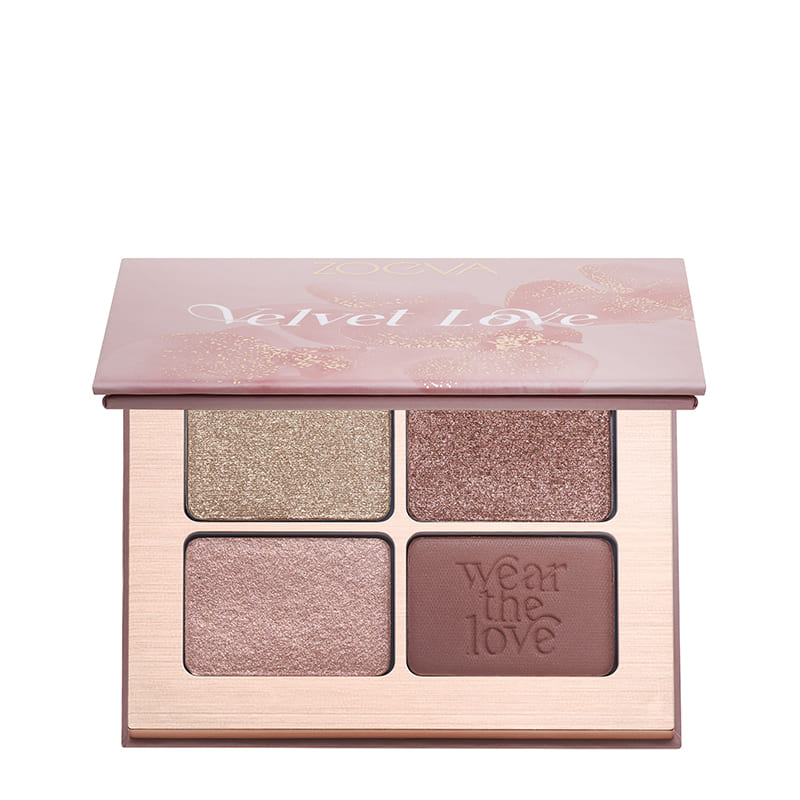  ZOEVA Velvet Love Eyeshadow Quad | versatile palette | transitional | makeup | everyday | night out glam | four shades | complement each other | variety of looks | luxurious | elevate | matte, metallic, shimmer, and sparkle