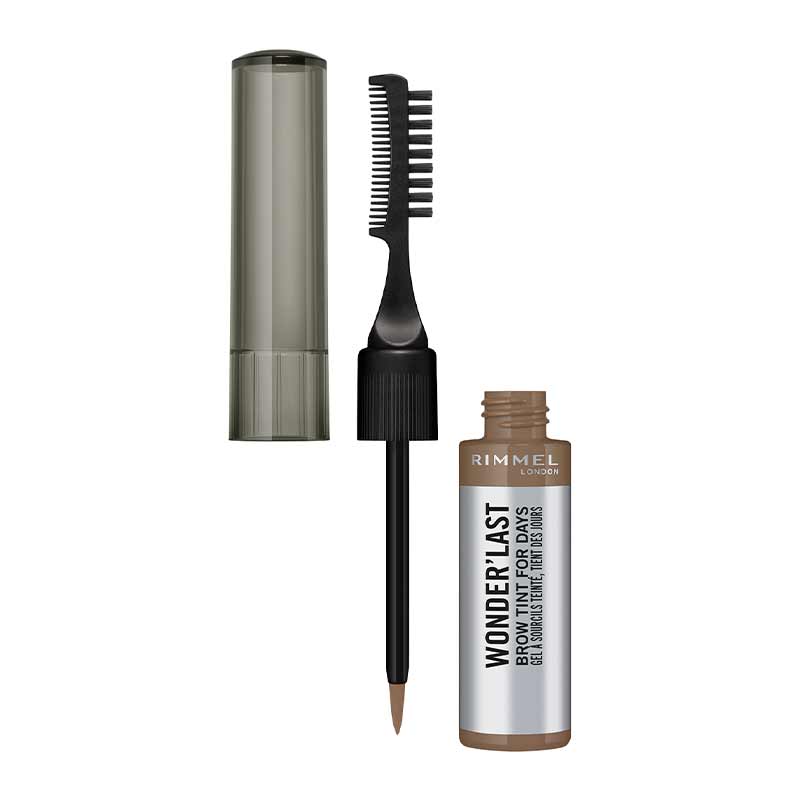Rimmel London Wonder'Last Brow For Days | shade soft brown brow tint | brow pen and spoolie