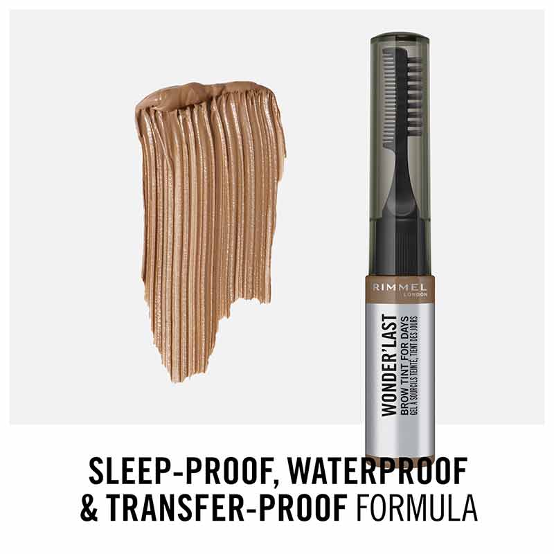 Rimmel London Wonder'Last Brow For Days | sleep proof brows | waterproof brows | transfer proof formula brows | shade soft brown