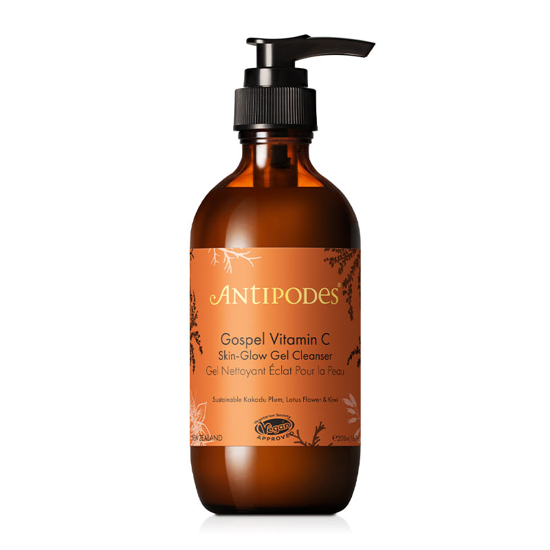 Antipodes Gospel Vitamin C Skin-Glow Gel Cleanser | kakadu plum | VITAMIN C CLEANSE