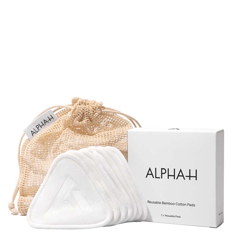 Alpha-H Reusable Bamboo and Cotton Rounds | resuable makeup removing pads