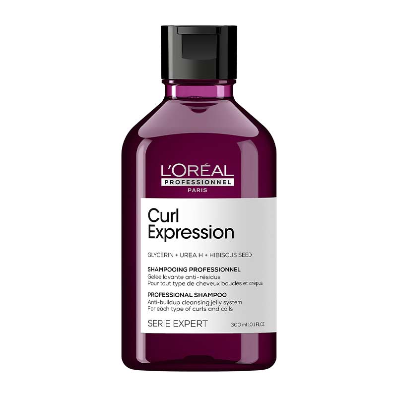 L'Oréal Professionnel Curl Expression Clarifying & Anti-Build Up Shampoo for Curls & Coils | cleansing jelly system | glycerin shampoo