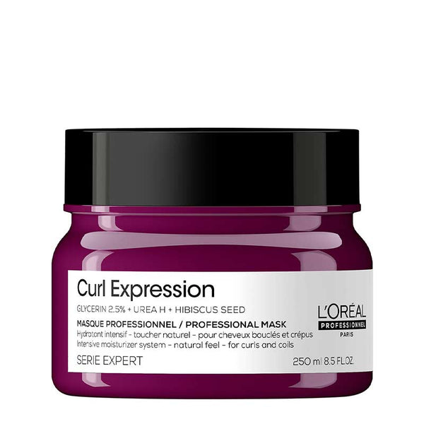 L'Oreal Professionnel Curl Expression Professional Mask | urea h and hibiscus seed | curls and coils hair mask