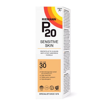 Riemann P20 Sensitive Triple Protection Sunscreen SPF 30 Cream Travel Size | water resisitant sensitive skin sun cream