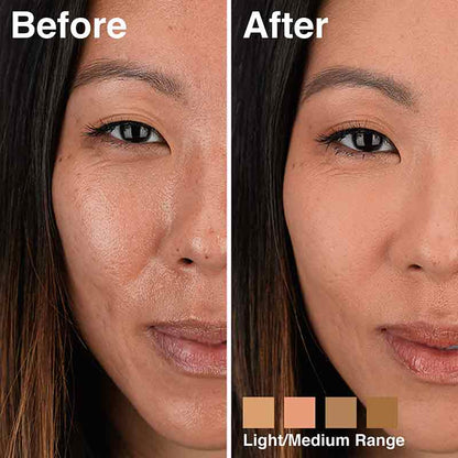 Maybelline Instant Age Rewind Instant Perfector 4 in 1 | whipped matte makeup | shade light medium before and after