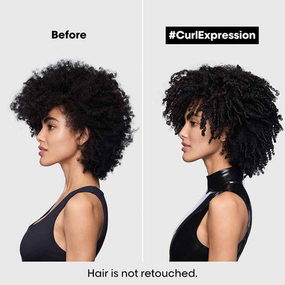 L'Oreal Professionnel Curl Expression Curl Reviving Spray: Caring Water Mist | before and after using curl expression spray