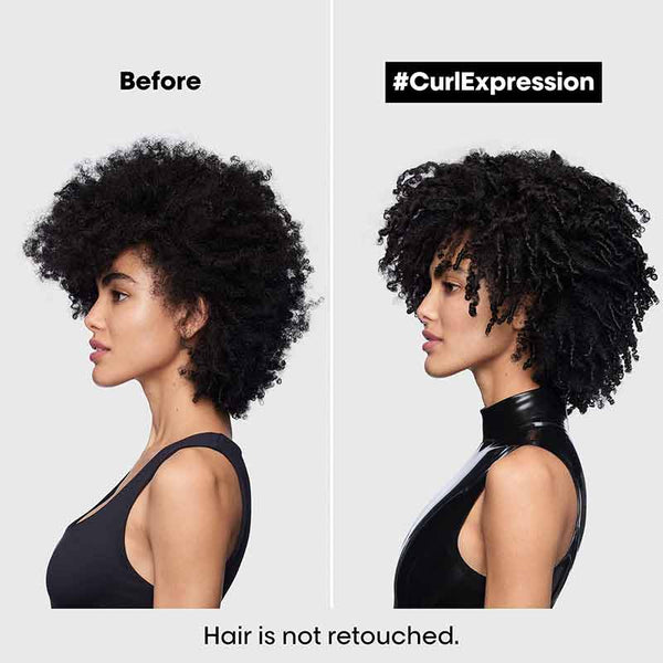 L'Oréal Professionnel Curl Expression Moisturising & Hydrating Shampoo for Curls & Coils | before and after using curl expression | curly shampoo before and after 