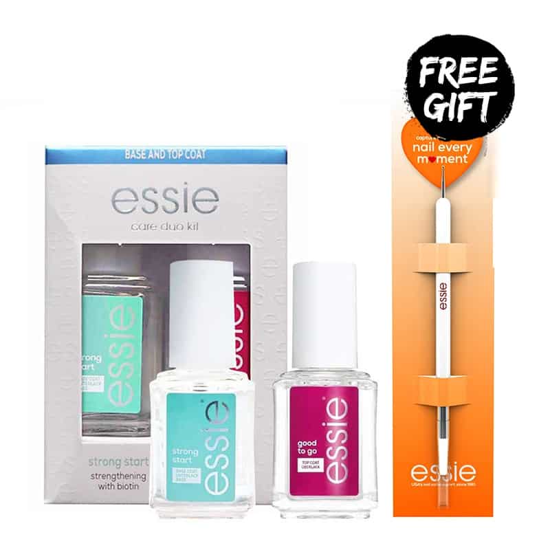 Essie Care Duo Kit + FREE Double Sided Nail Tool