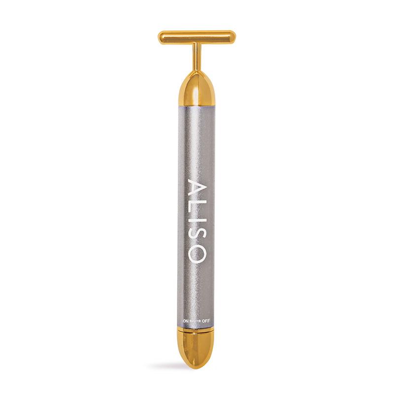 ALISO Face Sculpting Beauty Tool | Ultimate 'Work Out' for the Skin | T-bar Generates Soft Vibrations | Stimulates Blood Flow | Leaves Skin Radiant | Aids Lymphatic Drainage | Reduces Puffiness | Sculpts Face | Mimics Effects of a Professional Facial | Transformative Addition to Skincare Routine