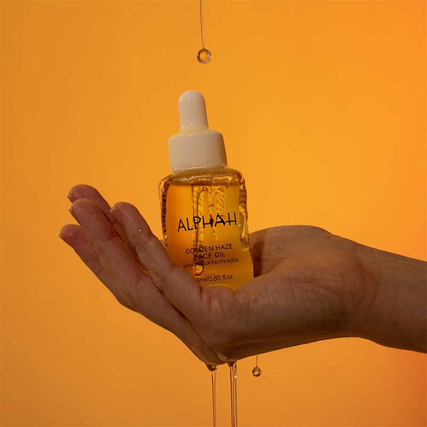 Alpha-H Golden Haze Face Oil | Facial oil | skincare products | products for dry skin | dehydrated skin oil | radiant glow oil 