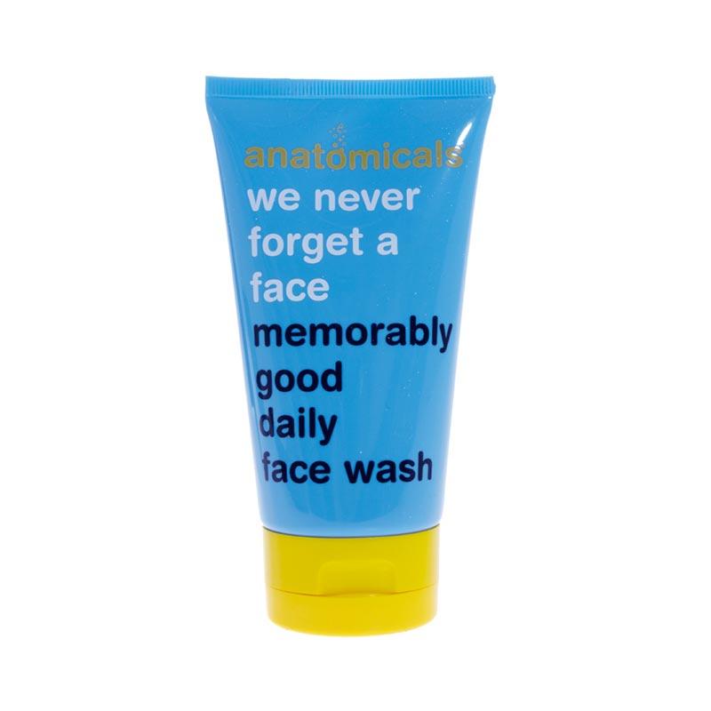 Anatomicals We Never Forget a Face Memorably Good Daily Face Wash | make up remover