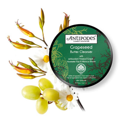 Antipodes Grapeseed Butter Cleanser | dry skin | make up remover | sensitive skin face wash