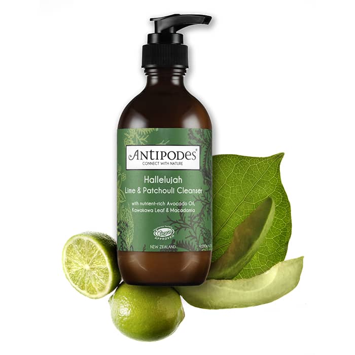 Antipodes Hallelujah Lime & Patchouli Cleanser | vegan | anti blemishes face wash 