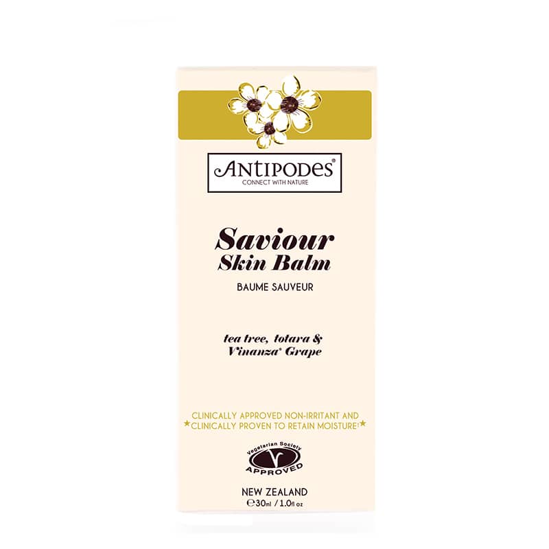 Antipodes Saviour Skin Balm Mini | sore muscles cream | chapped dry skin | sunburn cream treatment