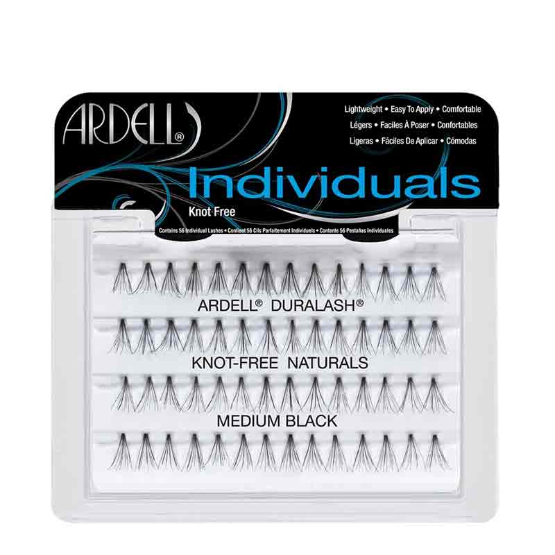 Ardell Individuals Duralash Naturals Knot-Free Flares Medium Black | individual false eyelashes | natural look | lengthen eyelashes