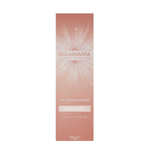 Bellamianta Translucent Tan Setting Powder | loose self tan setting powder | vegan