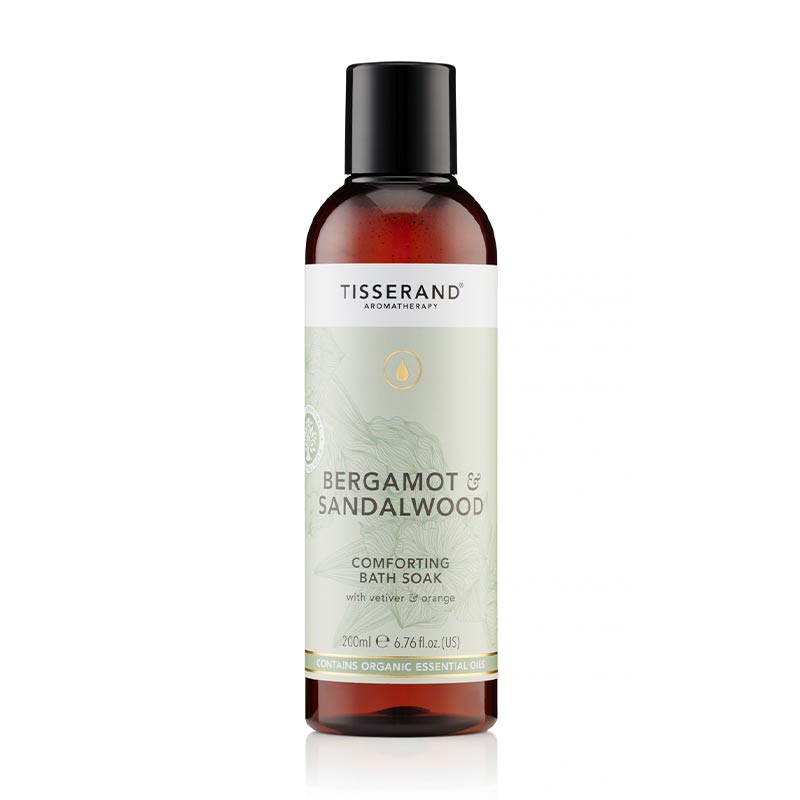 Tisserand Bergamot and Sandalwood Comforting Bath Soak | bath gel | bath wash 