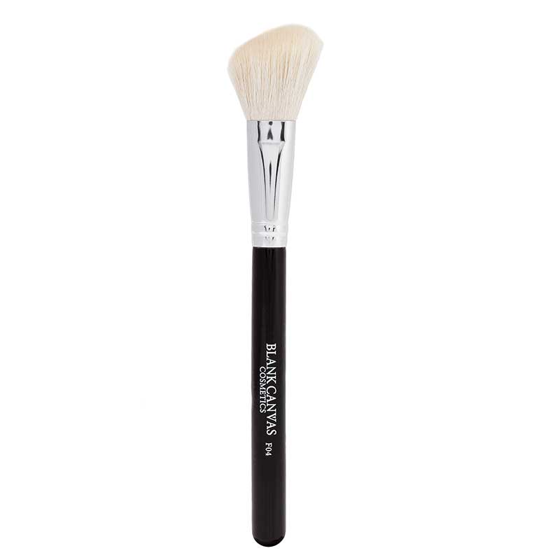 Blank Canvas F04 Angled BlushContour Face Brush | make up brush