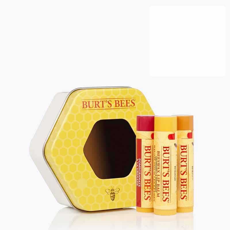Burt's Bees Burt's Trio Tin - Lip Balm Gift Set | burts bees christmas | value & gift sets | lip balms