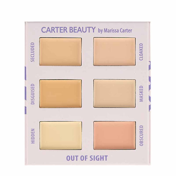 Carter Beauty By Marissa Carter Out of sight Primer Palette | Concealer Palette | Brighten Under Eye | Under Eye Corrector | Conceal and Corrector
