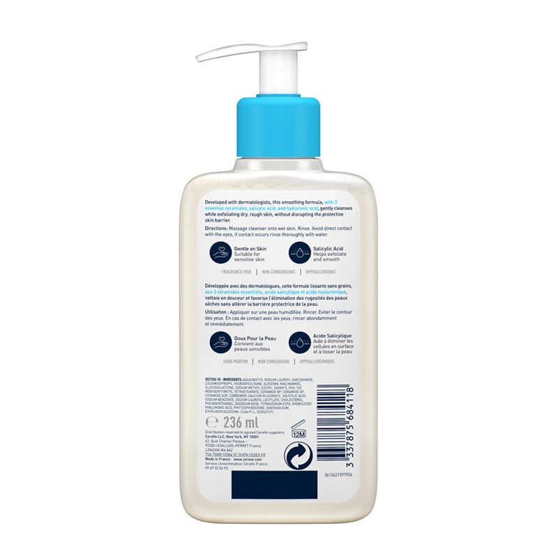 CeraVe SA Smoothing Cleanser With Salicylic Acid Cloud 10 Beauty