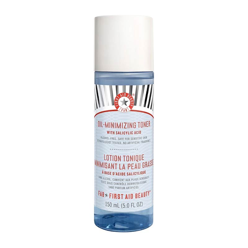 First Aid Beauty Oil-Minimizing Toner with Salicylic Acid | vegan toner | cleanser | Salicylic Acid | With Hazel | controls shine