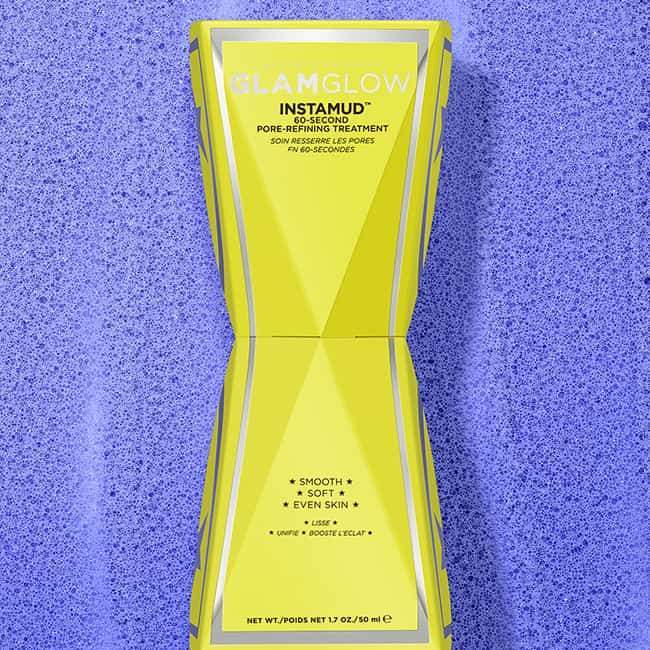 GLAMGLOW Instamud™ 60 Second Treatment Mask | enlarged pores | skin smoothing face mask
