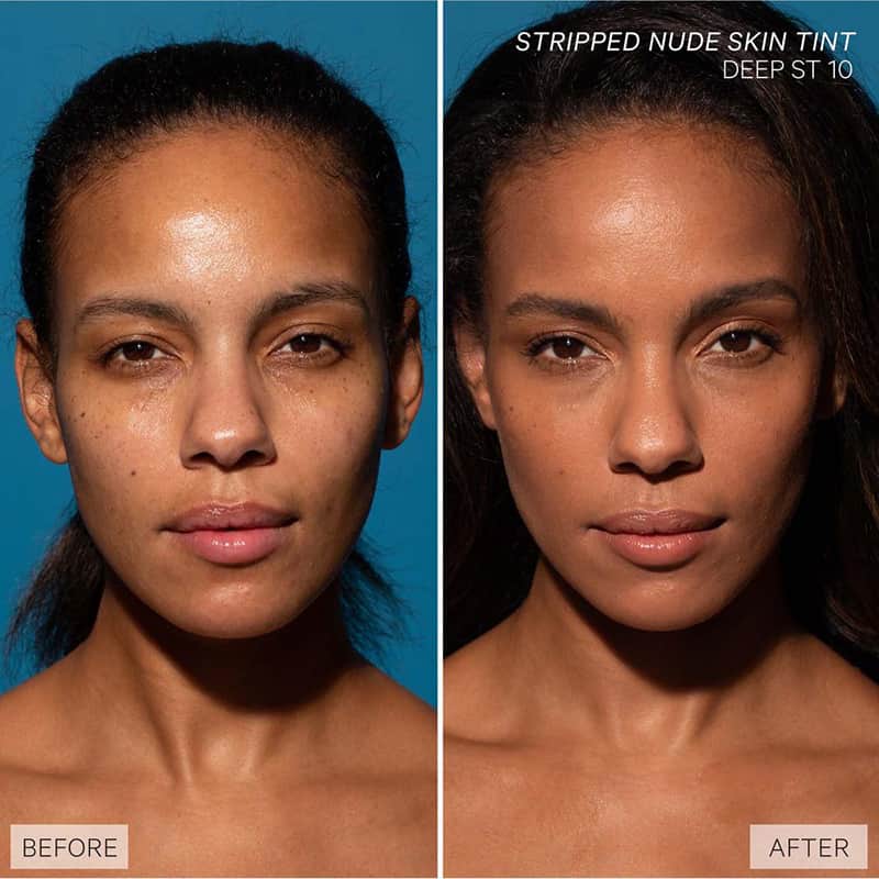 Kevyn Aucoin Stripped Nude Skin Tint | light coverage foundation | hyaluronic acid make up | before and after