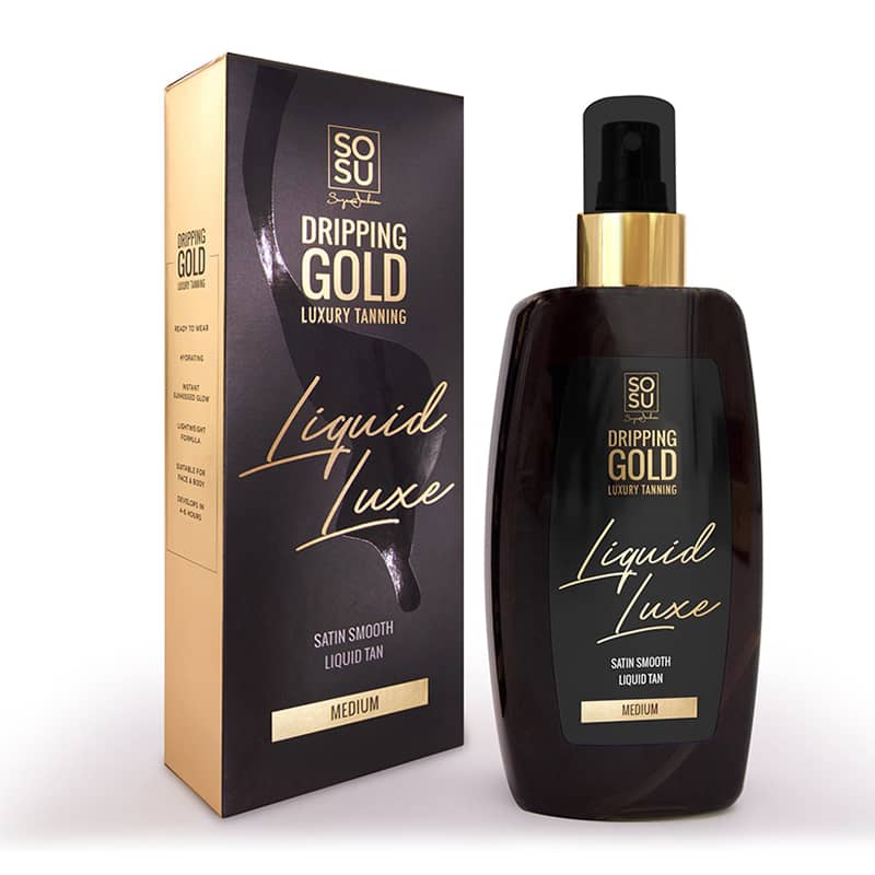 SOSU by Suzanne Jackson Dripping Gold Liquid Luxe Liquid Tan - Medium  | Liquid Luxe Tan