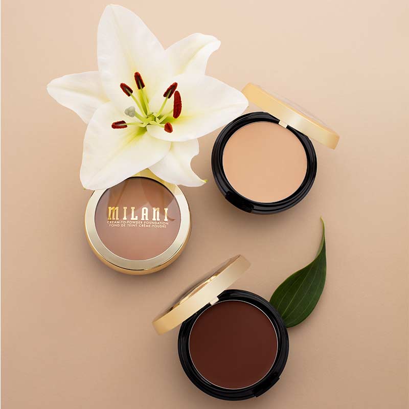 Milani Conceal + Perfect Smooth Finish Cream To Powder Foundation | cruelty free | vegan foundation | soft-matte finish | controls oil