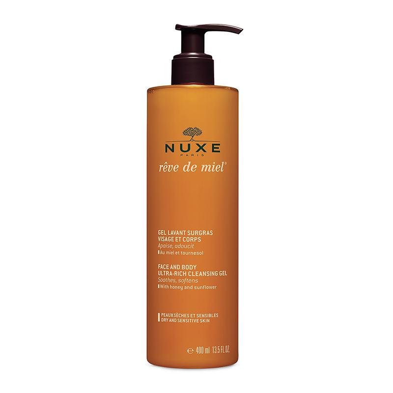 NUXE Rêve de Miel Face and Body Ultra-Rich Cleansing Gel | face cleanser | dry skin 