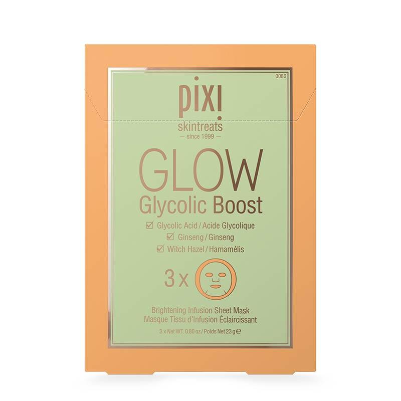PIXI Glow Glycolic Boost Sheet Mask | Glycolic Acid | Hyaluronic Acid