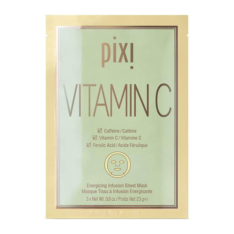 PIXI Vitamin C Energizing Infusion Sheet Mask | Vitamin C face mask | Niacinamide mask
