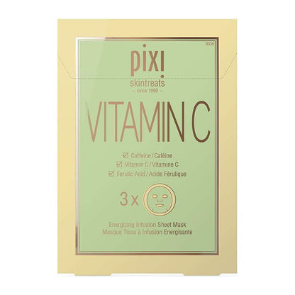 PIXI Vitamin C Energizing Infusion Sheet Mask | Vitamin C face mask | Niacinamide mask 
