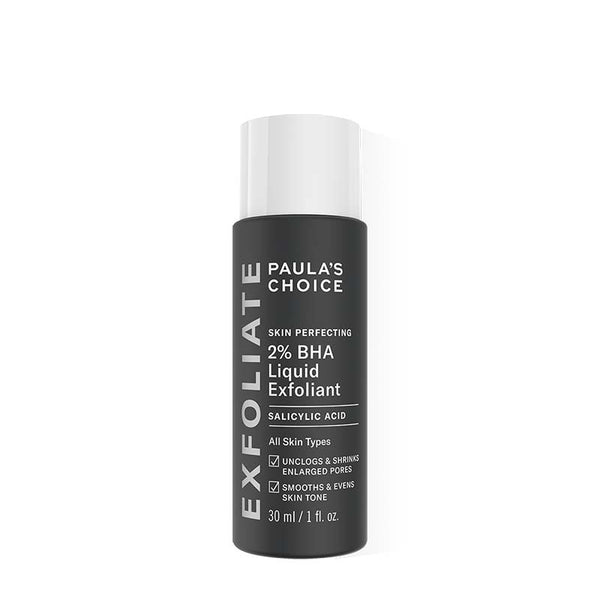 Paula's Choice Skin Perfecting 2% BHA Liquid Exfoliant  | uneven skintone | clogged pores