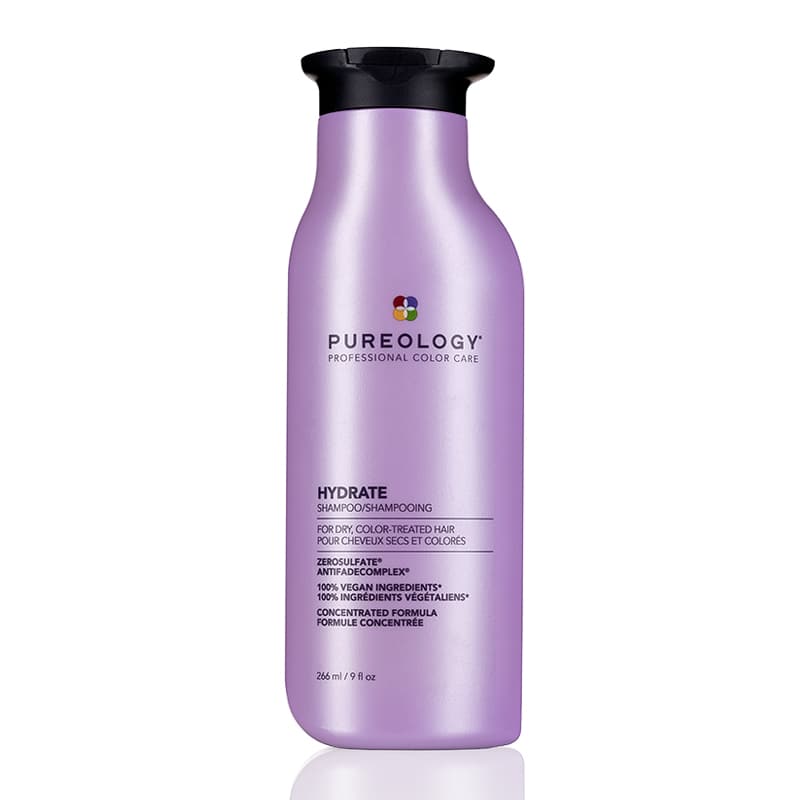 Pureology's Hydrate Shampoo consists of a  sulfate-free formula that gives you superior hydration and extraordinary colour protection while leaving your hair touchably soft. Pureology Hydrate Shampoo features advanced Hydrating Micro-Emulsion Technology which deeply hydrates to revitalize dry hair and enhance colour radiance.