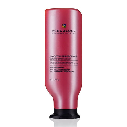Pureology Smooth Perfection Conditioner softens, tames frizz and gives you long-lasting colour protection. Sulfate-free, Silicone-Free, Paraben-free, Mineral Oil-free, Vegan, Cruelty Free.