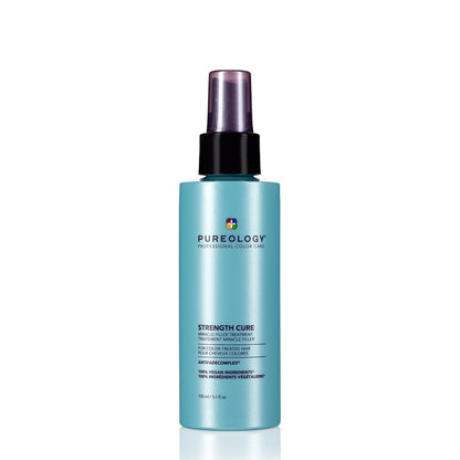 Pureology Strength Cure Miracle Filler Treatment strengthens, protects and repairs damaged, colour-treated hair with a special vegetable protein complex. Sulfate-free, Paraben-free, Mineral Oil-free, Vegan, Cruelty Free.