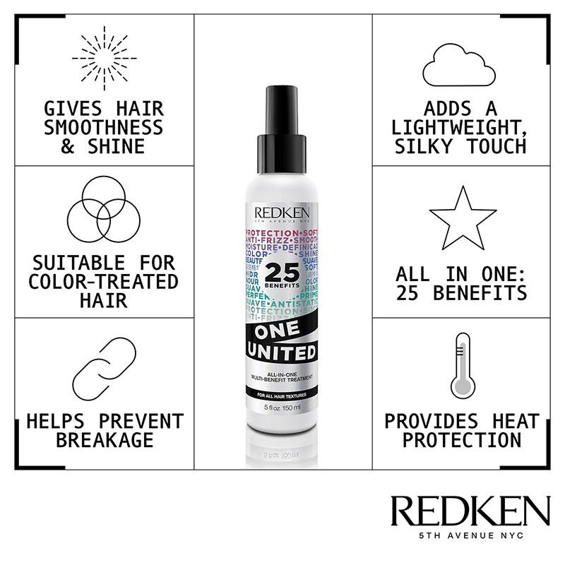 Redken One United | frizzy hair | dry hair | colored hair treatment