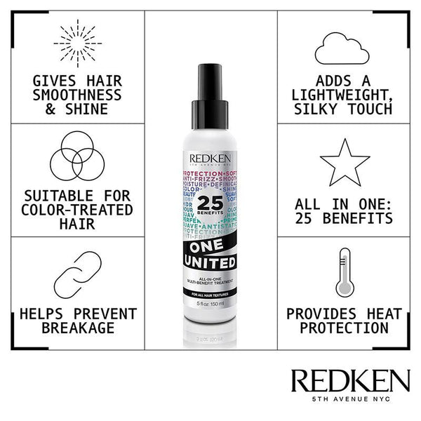 Redken One United | frizzy hair | dry hair | colored hair treatment